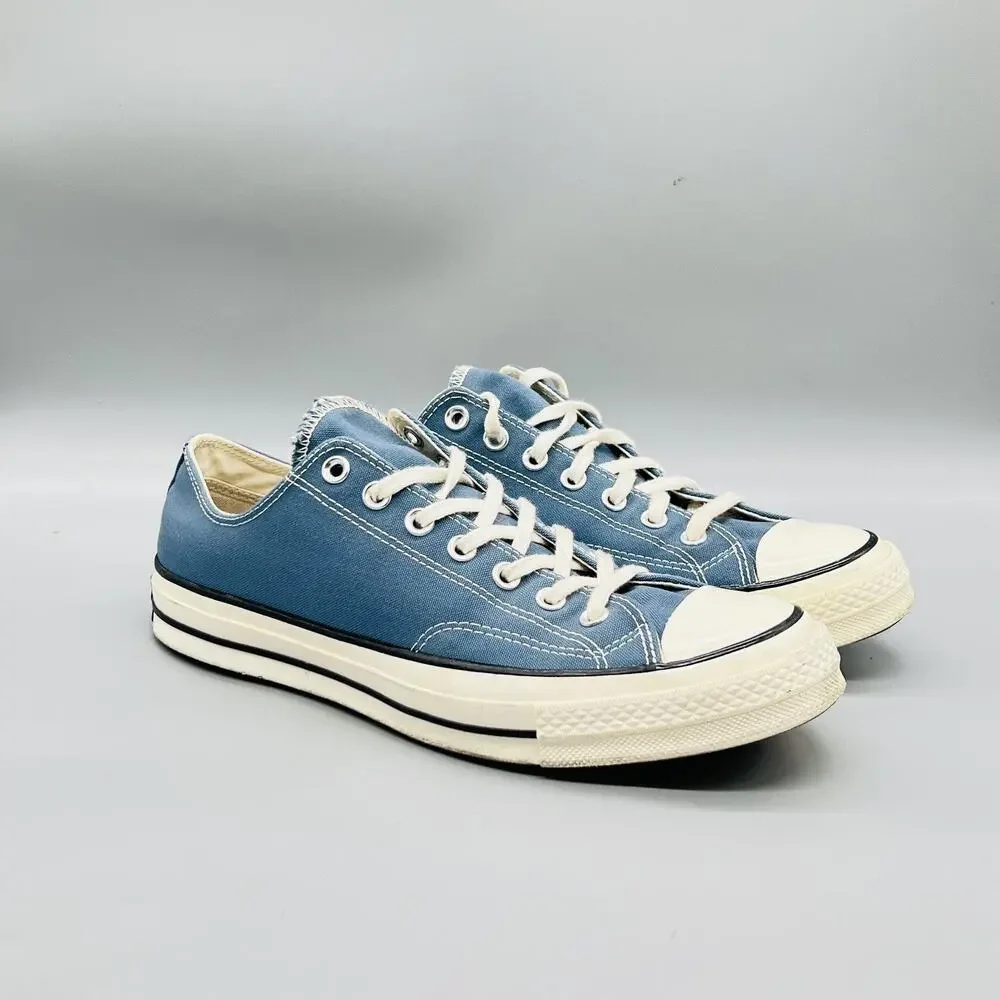 Converse Shoes Mens 10 Blue Canvas Chuck Taylor All Star Sneakers Comfort Casual - Picture 2 of 10